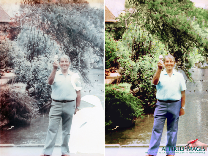 Photo Restoration by Altered Images