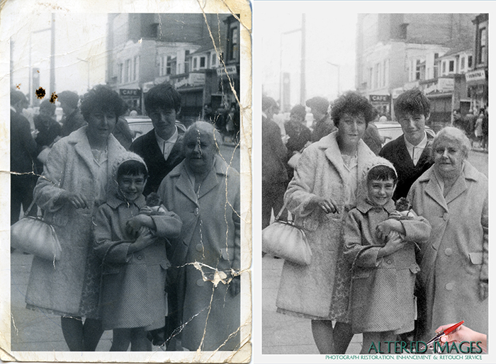 Photograph Restoration by Altered Images