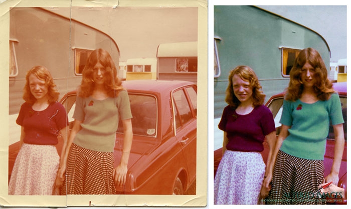 Photo Restoration by Altered Images