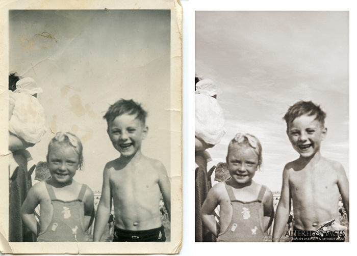 Photo Restoration by Altered Images